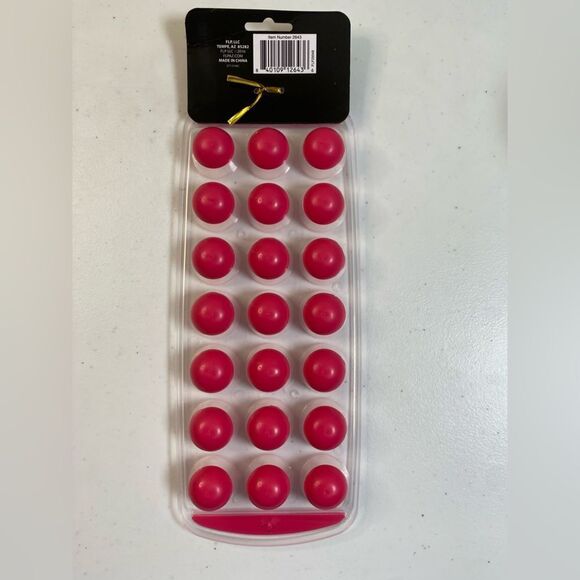 NWT Cook's Kitchen Red Ice Cube Tray - 21 Small Dome Ice Cubes or Snacks - Picture 4 of 9